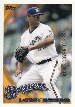 2017 Topps - Rediscover Topps 2010 Topps Update Stamped Buybacks Gold #US-246 LaTroy Hawkins Front