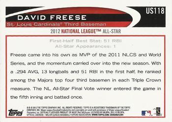 2017 Topps - Rediscover Topps 2012 Topps Update Stamped Buybacks Gold #US118 David Freese Back