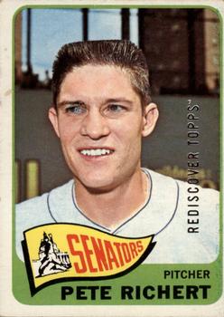 2017 Topps - Rediscover Topps 1965 Topps Stamped Buybacks Silver #252 Pete Richert Front