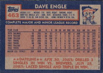 2017 Topps - Rediscover Topps 1984 Topps Stamped Buybacks Silver #463 Dave Engle Back