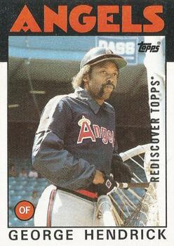 2017 Topps - Rediscover Topps 1986 Topps Stamped Buybacks Silver #190 George Hendrick Front