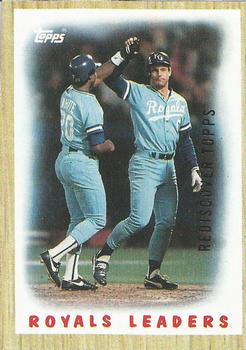 2017 Topps - Rediscover Topps 1987 Topps Stamped Buybacks Silver #256 Royals Leaders Front