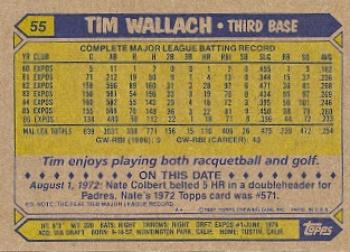 2017 Topps - Rediscover Topps 1987 Topps Stamped Buybacks Silver #55 Tim Wallach Back