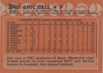 2017 Topps - Rediscover Topps 1988 Topps Stamped Buybacks Silver #383 Eric Bell Back