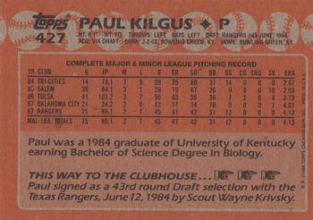 2017 Topps - Rediscover Topps 1988 Topps Stamped Buybacks Silver #427 Paul Kilgus Back
