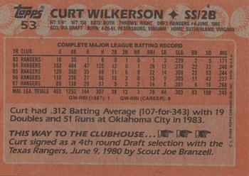 2017 Topps - Rediscover Topps 1988 Topps Stamped Buybacks Silver #53 Curt Wilkerson Back