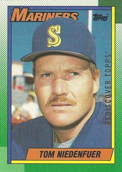 2017 Topps - Rediscover Topps 1990 Topps Stamped Buybacks Silver #306 Tom Niedenfuer Front