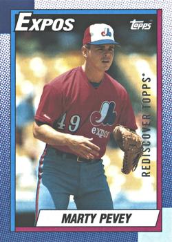 2017 Topps - Rediscover Topps 1990 Topps Stamped Buybacks Silver #137 Marty Pevey Front