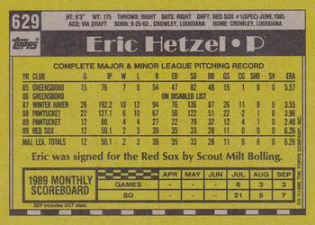 2017 Topps - Rediscover Topps 1990 Topps Stamped Buybacks Silver #629 Eric Hetzel Back