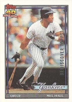 2017 Topps - Rediscover Topps 1991 Topps Stamped Buybacks Silver #738 Mel Hall Front