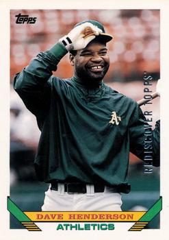 2017 Topps - Rediscover Topps 1993 Topps Stamped Buybacks Silver #473 Dave Henderson Front