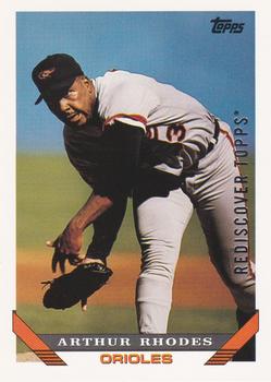 2017 Topps - Rediscover Topps 1993 Topps Stamped Buybacks Silver #554 Arthur Rhodes Front