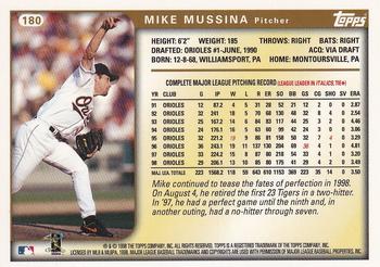 2017 Topps - Rediscover Topps 1999 Topps Stamped Buybacks Silver #180 Mike Mussina Back