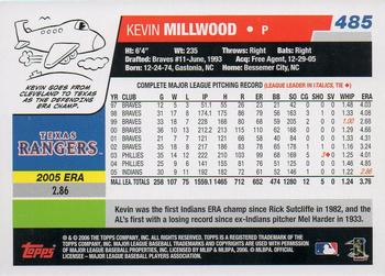 2017 Topps - Rediscover Topps 2006 Topps Stamped Buybacks Silver #485 Kevin Millwood Back