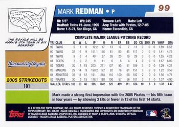2017 Topps - Rediscover Topps 2006 Topps Stamped Buybacks Silver #99 Mark Redman Back