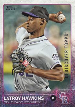 2017 Topps - Rediscover Topps 2015 Topps Stamped Buybacks Silver #683 LaTroy Hawkins Front