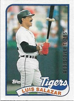 2017 Topps - Rediscover Topps 1989 Topps Stamped Buybacks Silver #553 Luis Salazar Front