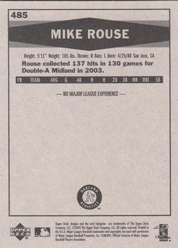 2004 Upper Deck - 2004 Upper Deck Vintage Update #485 Mike Rouse Back