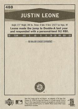 2004 Upper Deck - 2004 Upper Deck Vintage Update #488 Justin Leone Back