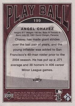 2004 Upper Deck - 2004 Upper Deck Play Ball Update #199 Angel Chavez Back