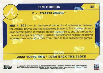 2022 Topps Now Turn Back the Clock #35 Tim Hudson Back