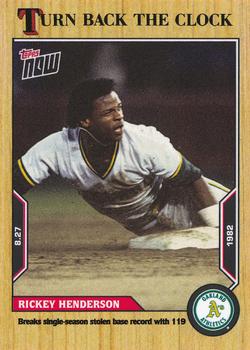 2022 Topps Now Turn Back the Clock #150 Rickey Henderson Front