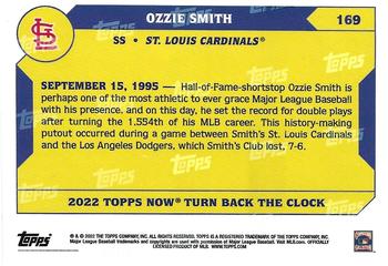 2022 Topps Now Turn Back the Clock #169 Ozzie Smith Back