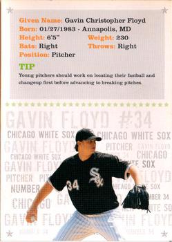 2009 Chicago White Sox Kids Club #NNO Gavin Floyd Back