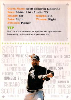 2009 Chicago White Sox Kids Club #NNO Scott Linebrink Back
