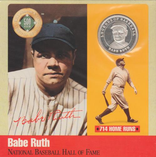 1990 National Baseball Hall of Fame and Museum The Legends of Baseball 500 Club #NNO Babe Ruth Front