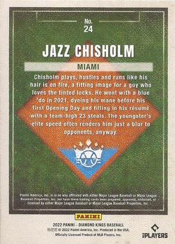 2022 Panini Diamond Kings #24 Jazz Chisholm Back