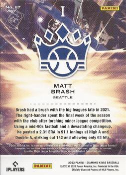 2022 Panini Diamond Kings #87 Matt Brash Back