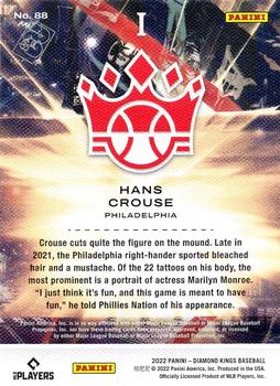 2022 Panini Diamond Kings #88 Hans Crouse Back