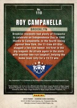 2022 Panini Diamond Kings #110 Roy Campanella Back