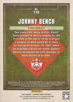 2022 Panini Diamond Kings #138 Johnny Bench Back