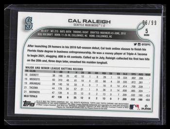 2022 Topps Gilded Collection #5 Cal Raleigh Back