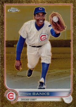 2022 Topps Gilded Collection #8 Ernie Banks Front