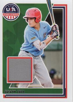 2022 Panini USA Baseball Stars & Stripes - USA Baseball Materials #USAM-BE Brady Ebel Front