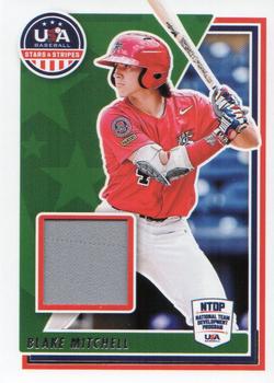 2022 Panini USA Baseball Stars & Stripes - USA Baseball Materials #USAM-BM Blake Mitchell Front