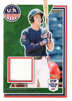 2022 Panini USA Baseball Stars & Stripes - USA Baseball Materials #USAM-TG Theodore Gillen Front