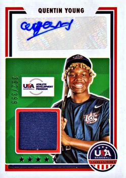2022 Panini USA Baseball Stars & Stripes - Stars and Stripes Signatures #SSS-QY Quentin Young Front