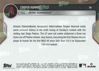 2022 Topps Now #30 Cooper Hummel Back