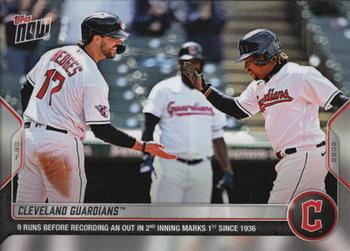 2022 Topps Now #75 Cleveland Guardians Front