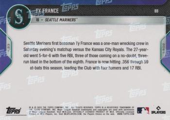 2022 Topps Now #88 Ty France Back