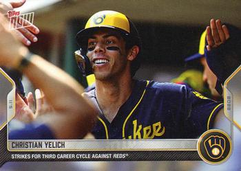 2022 Topps Now #167 Christian Yelich Front