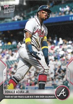 2022 Topps Now #306 Ronald Acuña Jr. Front