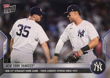 2022 Topps Now #353 New York Yankees Front
