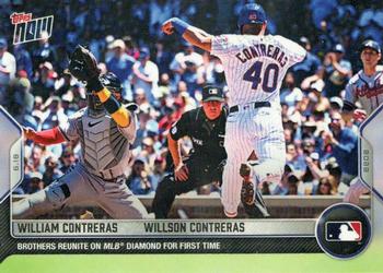 2022 Topps Now #370 William Contreras / Willson Contreras Front