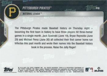 2022 Topps Now #440 Pittsburgh Pirates Back