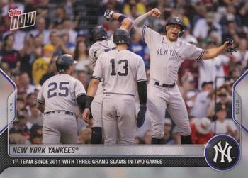 2022 Topps Now #486 New York Yankees Front